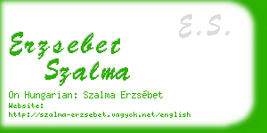 erzsebet szalma business card