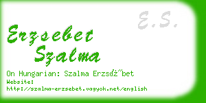 erzsebet szalma business card